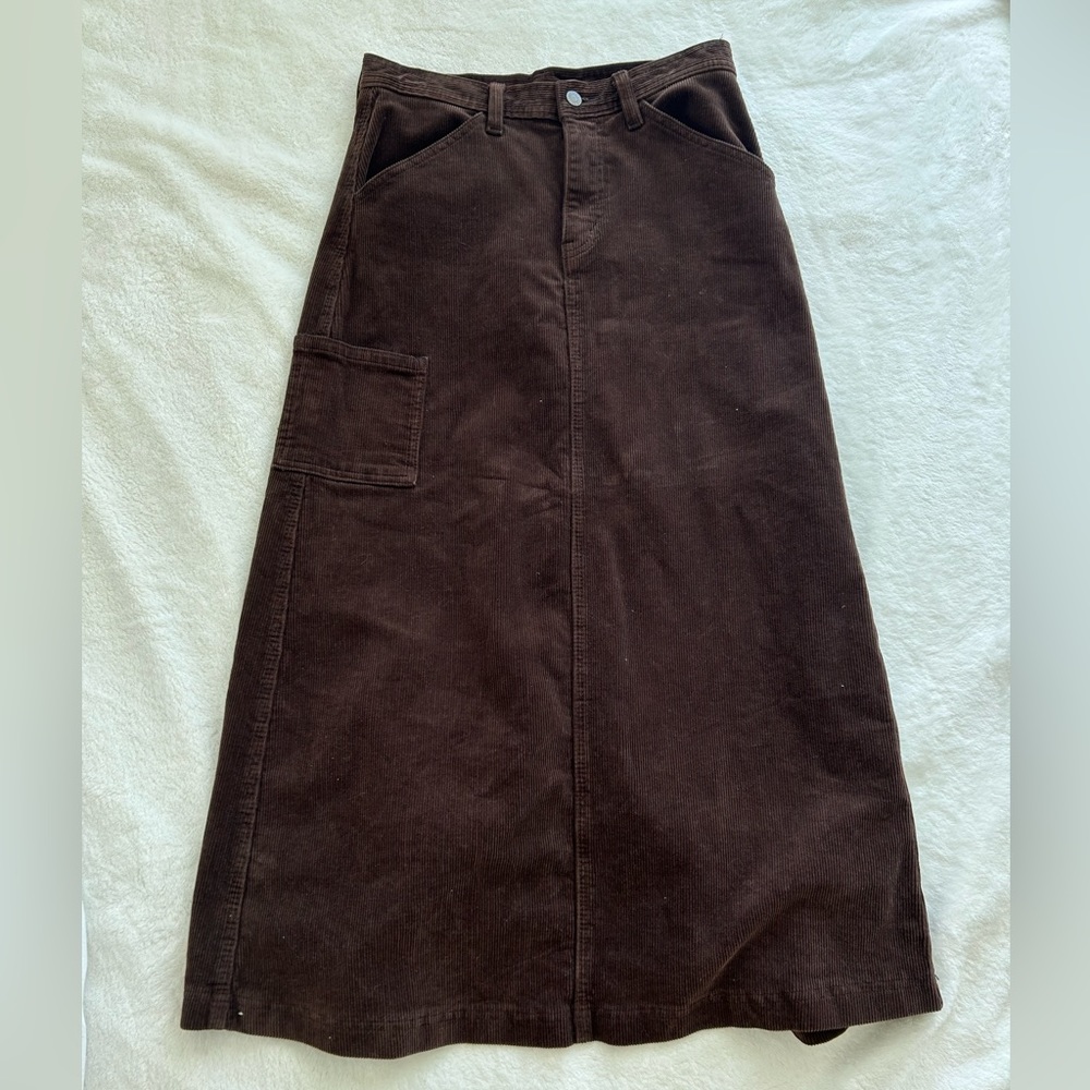 Corduroy Maxi Skirt